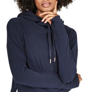 NWT Sweaty Betty CROP Escape Luxe Hoodie, XXL